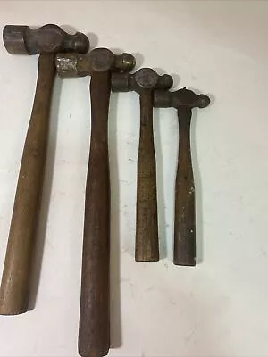 Vintage Lot Of Ball Peen Hammers Pexto  PLUMB Tool Blacksmith Machinist 8-32oz. • $19.99