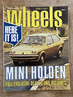 Australian Magazine Vintage - WHEELS MARCH 1975 ADVERTS HOLDEN FORD  • $14.93