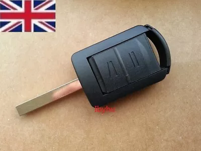 2 Buttons Remote Key Fob Shell Case HU100 Fits Vauxhall Opel Corsa C Tigra Combo • $6.25