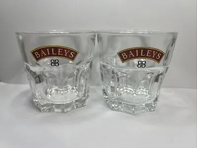Baileys Irish Cream 2 X Short Thick Set Drinking Glasses • $28