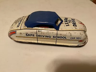 Vintage Tin Toy Wind Up Car Learn To Drive MARX Made In Usa • $24.99