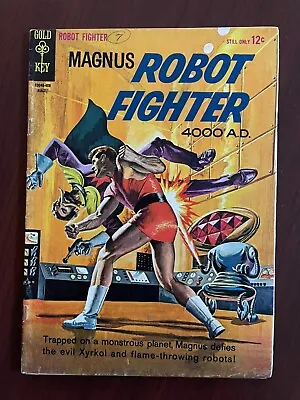 Magnus Robot Fighter #7 (Gold Key 1964) Silver Age Sci-Fi Russ Manning 5.5 Fine- • £19.78