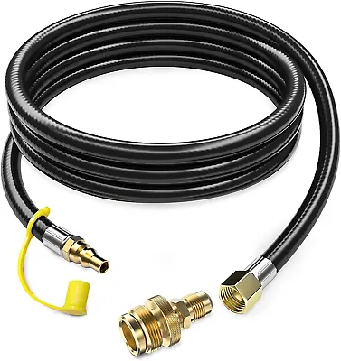 12 FT Propane Quick Connect Hose For RV To Gas Grill For 1 LB Quick Disconnect • $29.76