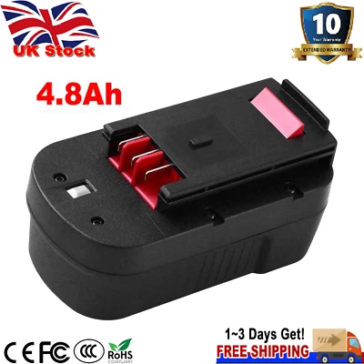 £13.98 • Buy 4800mAH Ni-MH Battery For Black&Decker 12V(A1712/A12/FSB12),18V(HPB18/A18/A1718)