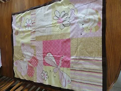 Handmade & Homemade Crib Quilt Butterfly Dragonfly And Bees • $40