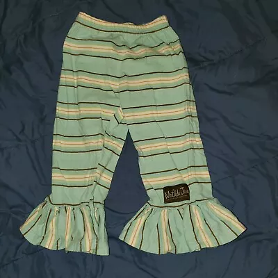 Sz 4 Matilda Jane Stripes Ruffled Pants • $17