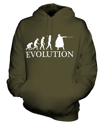 Musketeer Evolution Of Man Unisex Hoodie Mens Womens Ladies Gift Costume • $49