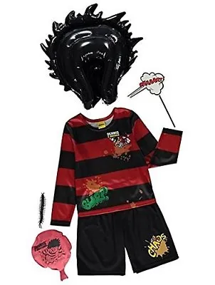 Boys Dennis The Menace Fun Fancy Dress Costume 5-6 9-10 11-12 Years • £26.99