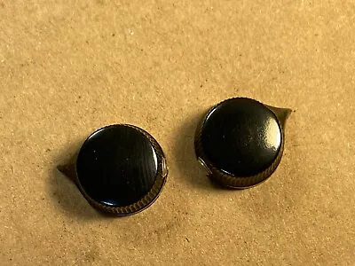 2 New Daka-Ware Black Bakelite Small Round Pointer Knobs Fr McIntosh MC240 MC275 • $10