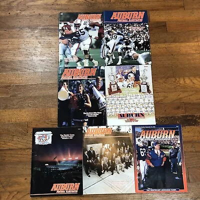 Lot Of 7 Vintage Auburn Football Illustrated Programs 1987-1994 • $28.77