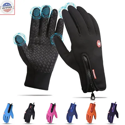 Winter Warm Gloves Waterproof Windproof Cold-proof Touch Screen Cycling Gloves • $6.98
