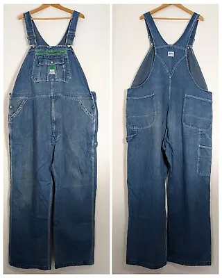 Men's Liberty Vintage Dungarees W 48 L 30 Blue Denim Workwear Overalls W45 L28 • £32.99