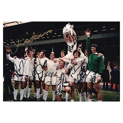 Leeds United Multi Signed 1972 FA Cup Final Photo Leeds Autograph • £129.99