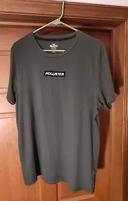 Hollister Men's T-Shirt Tee Green Logo Applique Size XL • $7.49