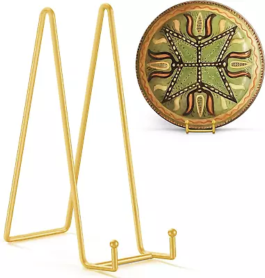 12 Inch Large Plate Stands/Holder For Display - Metal Picture Frame Holder Stand • $38.08