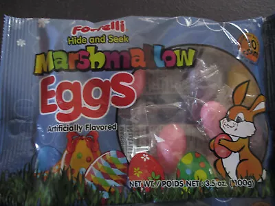 Forrelli 3.5 Oz Easter Hunt Marshmallow Candy Eggs Individual Wrapped 10 Pieces • $7.15