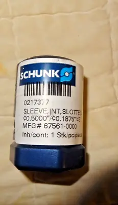 Schunk Sleeve .5000/.1875/45. Mfg#67561-0000 Sku # 0217377 • $49