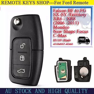 For FORD Transponder Remote Key BF FG Falcon Territory Mondeo FPV Focus Fiesta • $24.62