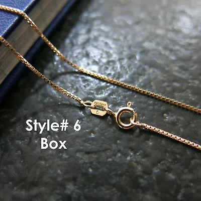 Rose Gold Plated Over 925 Sterling Silver Jewelry Chain Necklace Italy • $6.49