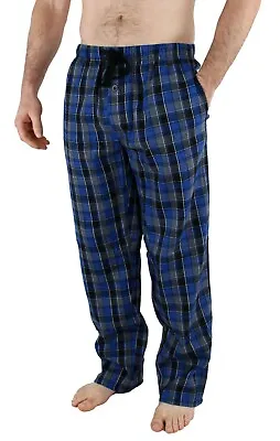 Mens Flannel Pajama Pants Lightweight Soft Plaid Lounge Sleep Bottoms 2 Pockets • $14.99