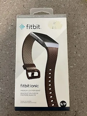 $20 • Buy FitBit Ionic Premium Brown Leather Band Size S/P RRP$99