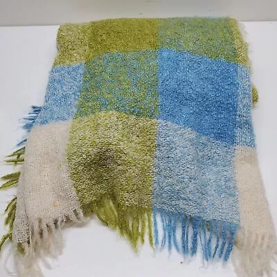 Avoca Blanket Approx 54x66 Blanket 70% Mohair 30% Wool Made In Ireland • $9.99