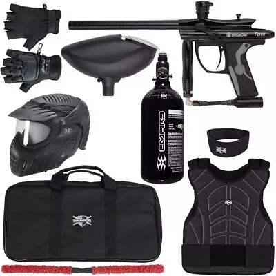 Kingman Spyder Fenix Level 2 Protector Paintball Gun Package Kit - L/XL - Black • $284.59