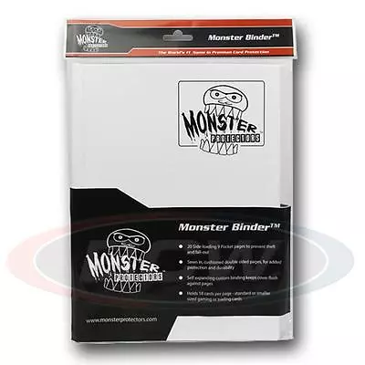 Monster Album Binder 9 Pocket Matte White With 20 Sideloading Pages  • $19.88