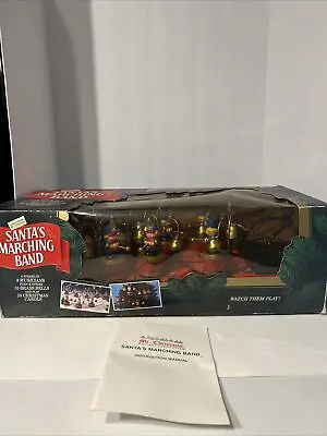 Vtg Mr. Christmas Santa's Marching Band Video Musicians Strike Brass Bells Teste • $129.99