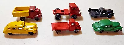 Vintage Lead Slush Mold 2  Cars And Trucks Lot Of 6 Unbranded.  Barclay  Manoil? • $20