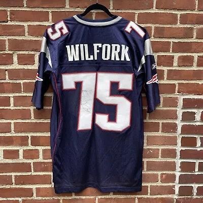 Vince Wilfork Signed New England Patriots Autograph Reebok Size XL • $89.99
