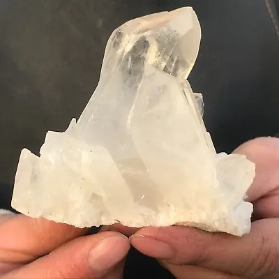 219G Natural Beautiful White Quartz Crystal Cluster POINT Mineral Specimen CA478 • $0.99