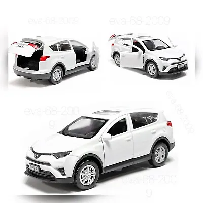 Toyota RAV4 Model Diecast Car Scale Collectible Toy Cars White 1/36 • $21.95