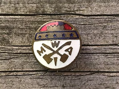 MWA Lapel Pin Modern Woodmen Of America Crossed Axes Lapel Pin Vintage Antique • $7.96