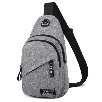 Men Women Sling Bag Chest Fanny Packs Cross Body Travel Sports Shoulder Backpack • $8.99