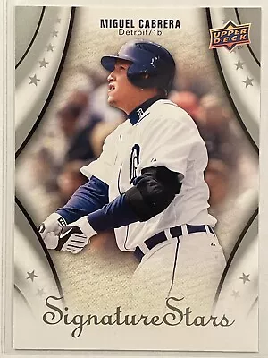 2009 Upper Deck Signature Stars Miguel Cabrera #79 Baseball Detroit Tigers • $1.99