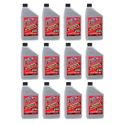 Lucas Oil 10702 Synthetic SAE 20W-50 Performance Motorcycle Oil (12 PACK) • $119