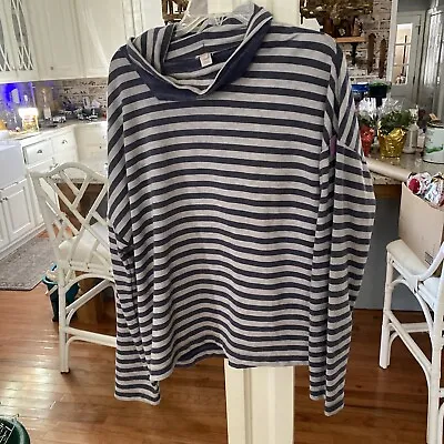 J. Crew Striped Sailor Sweater Navy And White Sweater Size XL • $14.99