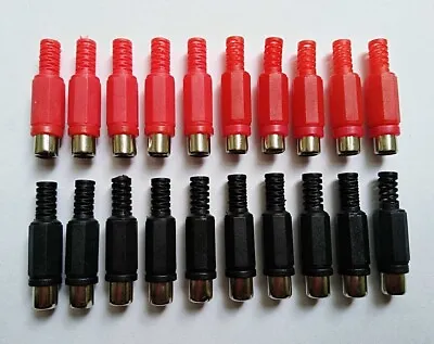 20PCS Solder RCA Plug Female Audio Video Adapter Connector Professional M668 • $7.99