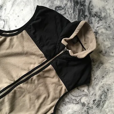 Nike Golf Therma-fit Brown Black Top Fleece Gilet Bodywarmer Sleeveless Vest S • $36.98