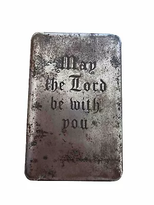 WWII Metal Cover Heart Shield Soldiers Pocket Bible May The Lord Be With You • $200