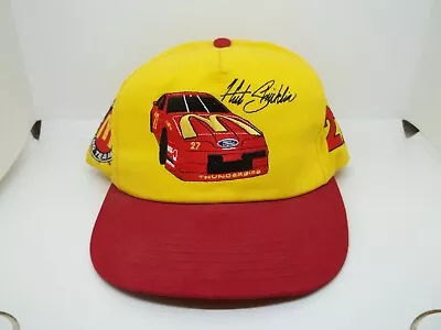 Hut Stricklin McDonalds Nascar Racing Mens Hat Cap Yellow Red #27 • $13.48