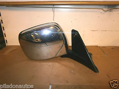 Mitsubishi L200 2000-2006 Crew Cab Driver Side Electric Door Mirror Chrome • $49.72