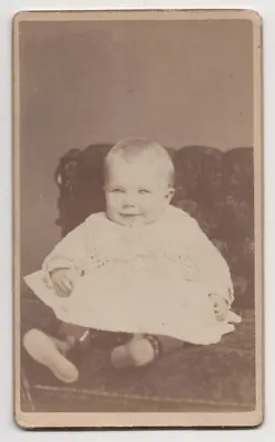 ANTIQUE CDV C. 1870s MANCHESTER BROS CUTE LITTLE GIRL IN DRESS PROVIDENCE R.I. • $9.99