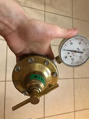 Meco Modern Engineering MONO-SEAT Gas (nitrogen) Regulator With Gauge • $50