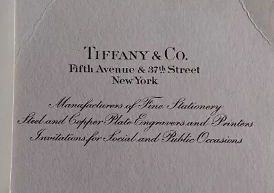 VTG Tiffany & Co Letter Stationery Envelopes & Writing Paper Set Box C.1905-1940 • $69.99