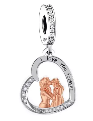Love You Charm Suits Mum Sister Friend Auntie Niece 🌺 925 Sterling Silver Gift • £16.99