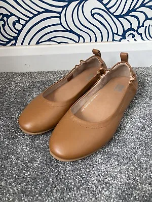 £20 • Buy Fitflop Tan Ballet Pumps ALLEGRO, Soft Leather Size 5, Not Worn Outside