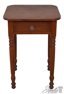 F60090EC: Antique American 1 Drawer Work Table Stand • $535