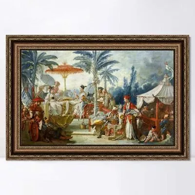 Framed Canvas Giclee Print Feast Of The Chinese Emperor By Francois Boucher • $79.99